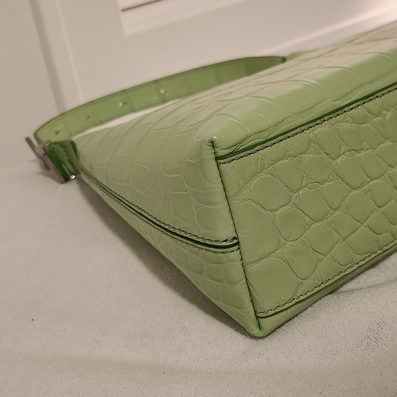 STAUD Scotty bag - Croc Embossed in Agave (light green) - Picture 7 of 10